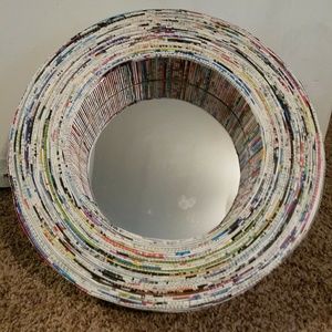 Recycled Magazine Mirror